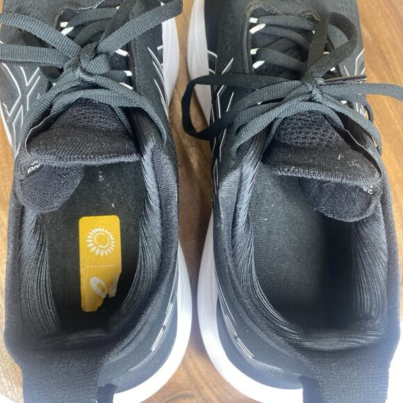 ASICS Gel Nimbus25 Black Pure Silver Womens Black Size 11 Running Shoes 1012B356 - Picture 7 of 13